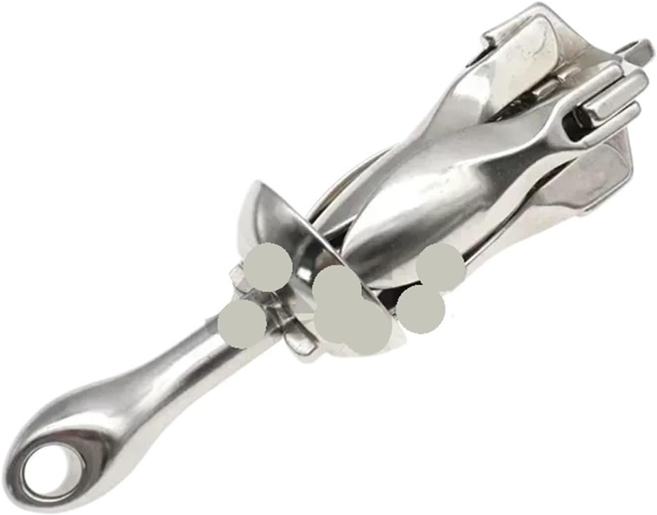 Folding Anchor, 1.5KG Folding Anchor Grapnel Boat for Small Craft and Dinghies Collapsible,for Small Boats Canoe Paddle Boards