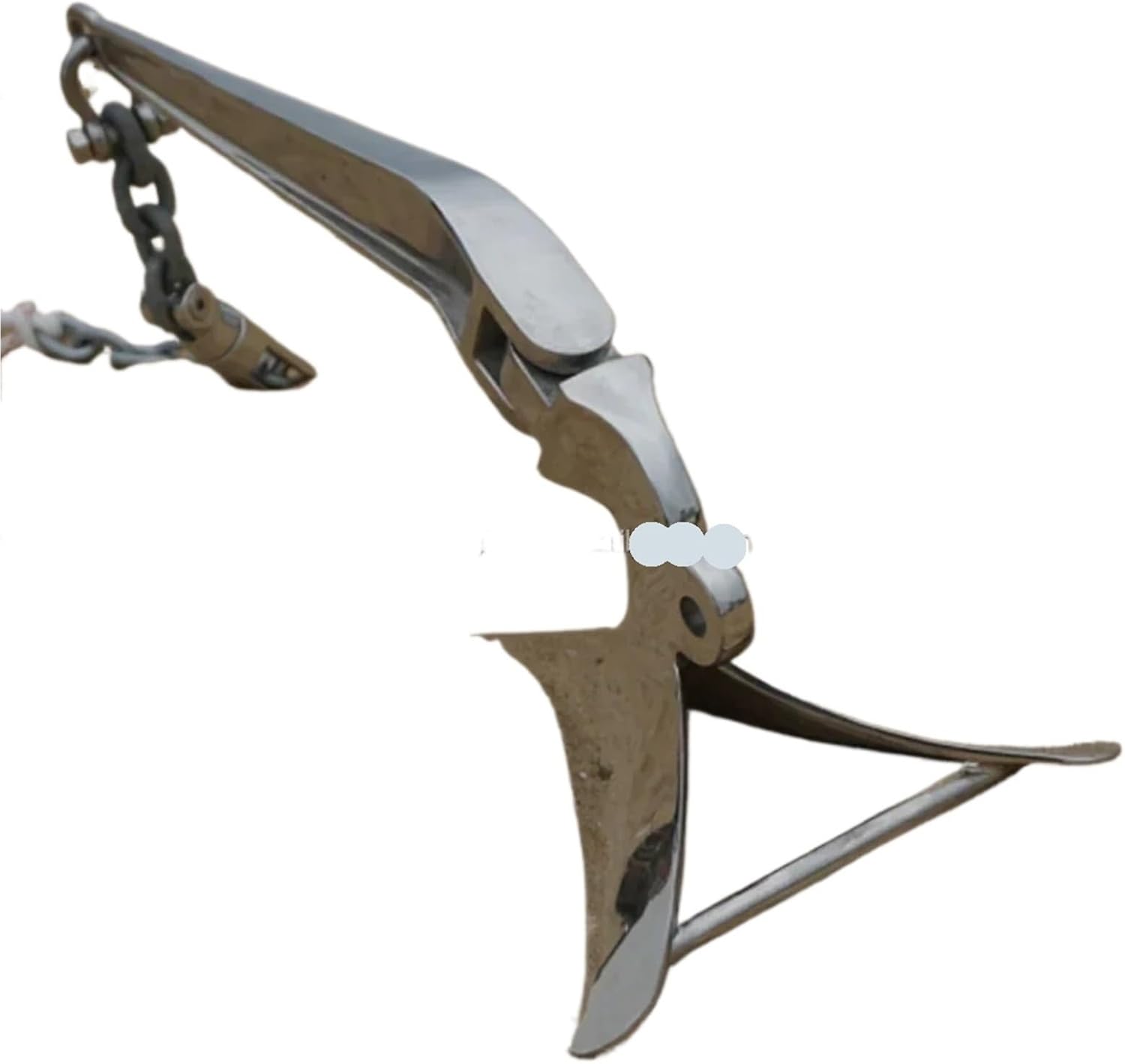 Folding Anchor, Boat Accessories Anchor Mirror Polished Stainless Steel 316 Plough,for Small Boats Canoe Paddle Boards