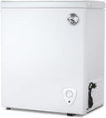 Commercial Cool 2.8 Cu. Ft. Compact Chest Freezer, Textured Finish, Deep Freezer for Frozen Food Storage, Removable Storage Basket, Mechanical Temperature Control, R600a Refrigerant, CCFW28, White