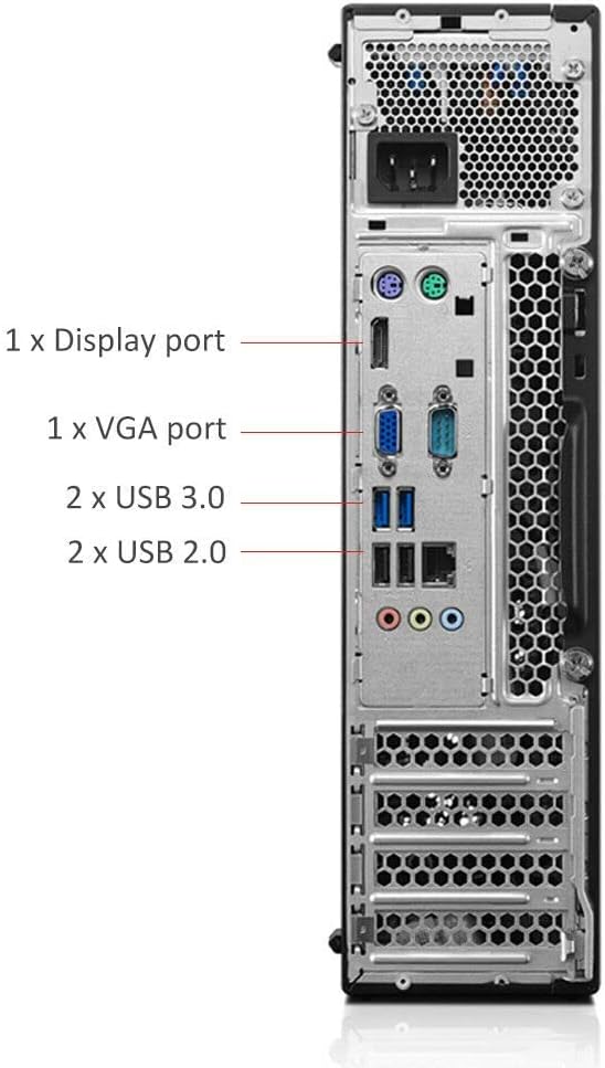 Lenovo ThinkCentre M700 SFF Gaming Desktop Computer i7 6700 up to 4.0GHz,32GB RAM New 1TB SSD, NVIDIA GT 1030 2GB,USB WiFi BT,DVD-RW,Wireless Keyboard & Mouse,Windows 10 Pro (Renewed)