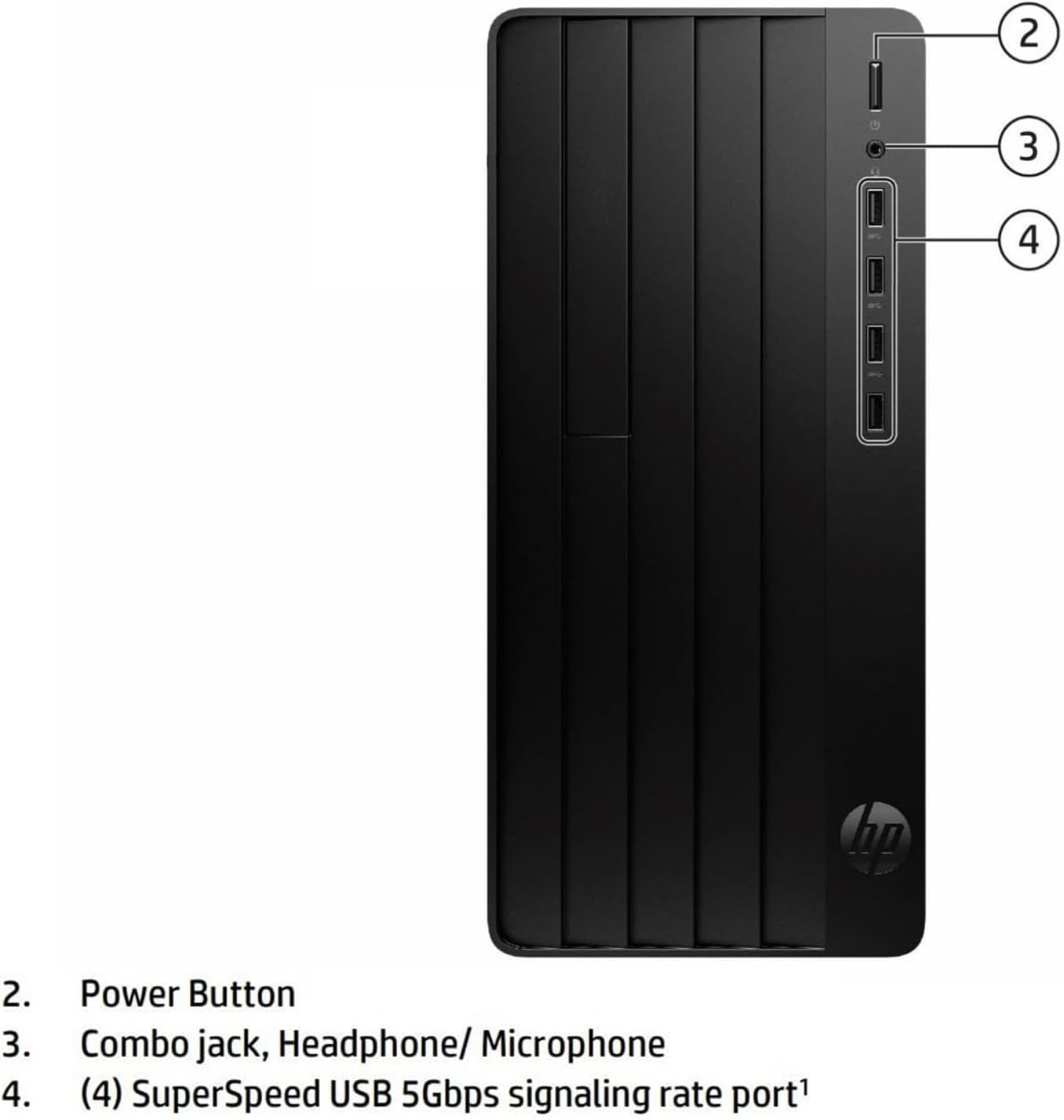 HP Desktop Computer Tower PC, Intel Quad-Core I3-13100 (3.4GHz), 32GB RAM, 1TB PCIe SSD, WiFi Adapter, VGA, HDMI, RJ-45, Mouse Included, Windows 11 Home, Ideal for Home Office, Business & Student