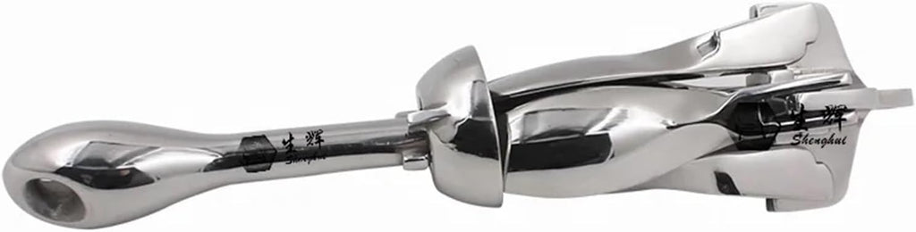 Folding Anchor, 5kg Boat Accessory Precision Stainless Steel Casting Foldable Marine Hardware,for Small Boats Canoe Paddle Boards
