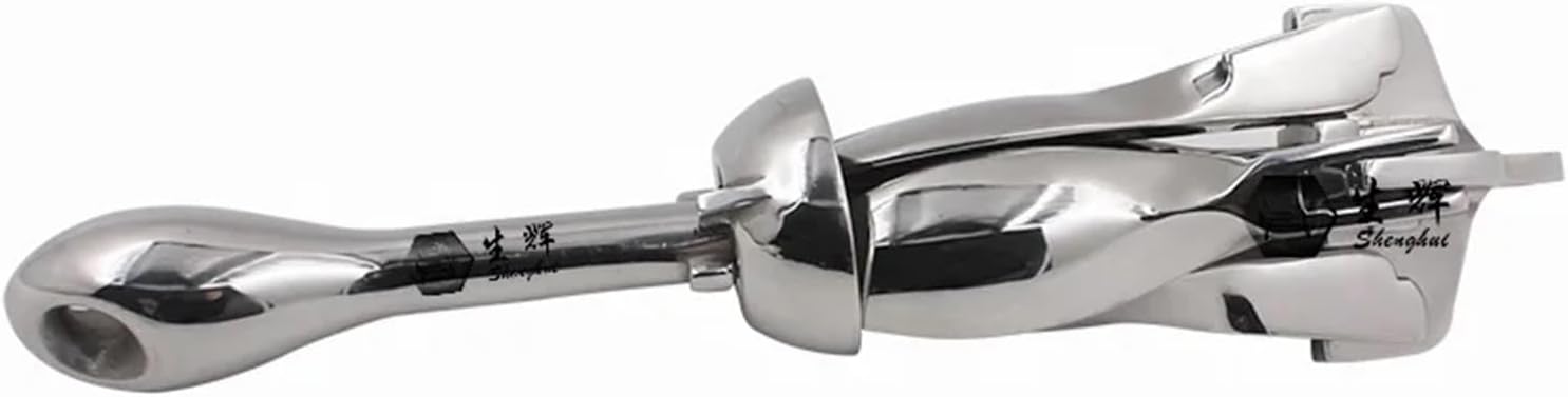 Folding Anchor, 5kg Boat Accessory Precision Stainless Steel Casting Foldable Marine Hardware,for Small Boats Canoe Paddle Boards