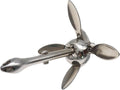 Folding Anchor, 3.2KG Inflatable Boat Stainless Steel Iron Metal Anchor,for Small Boats Canoe Paddle Boards