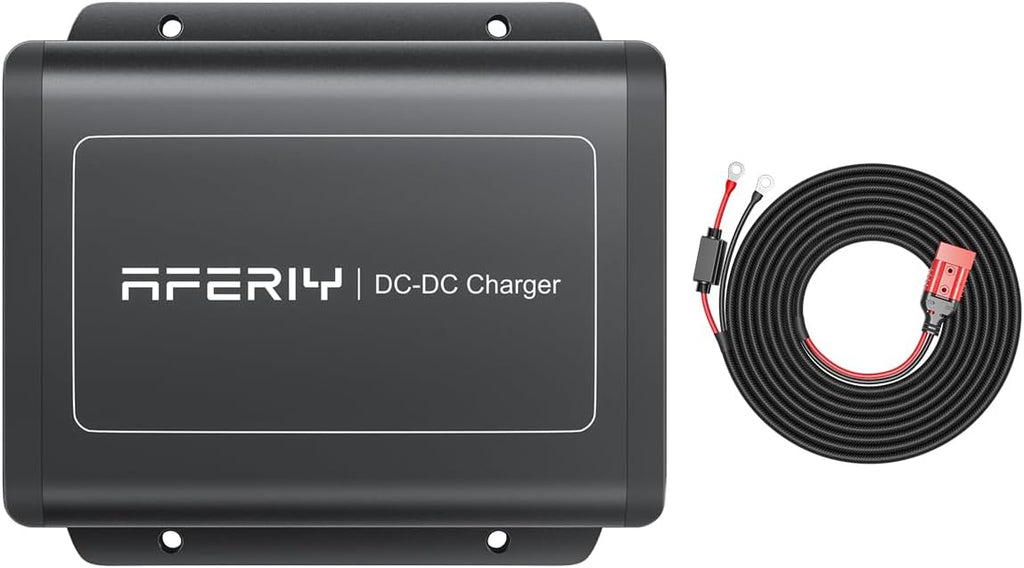 AFERIY DC060 600W Alternator Charger, Fast DC to DC 12V/24V to 48V, 6X Faster Charging for Portable Power Station, Compatible with 95% Solar Generators, for RV, SUV, Camping