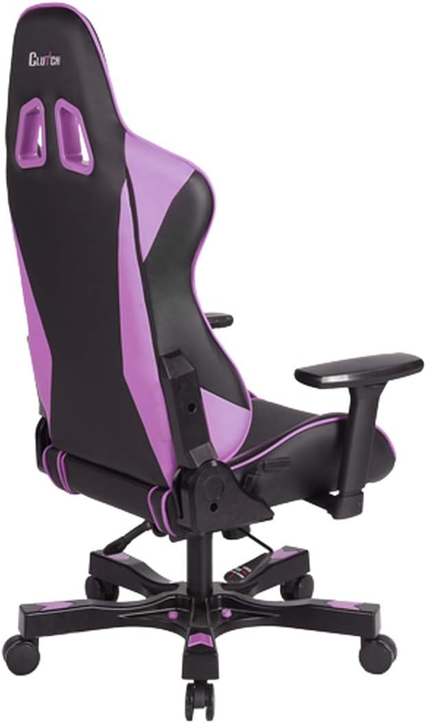 Clutch Chairz The Best Gaming Chairs - Ergonomic Gaming Chair, Video Game Chairs, Office Chair, High Chair and Lumbar Pillow for Computer Desk - Black/Purple - Crank Seriesx