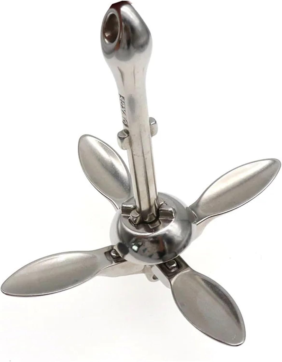 Folding Anchor, 3.2KG Inflatable Boat Stainless Steel Iron Metal Anchor,for Small Boats Canoe Paddle Boards