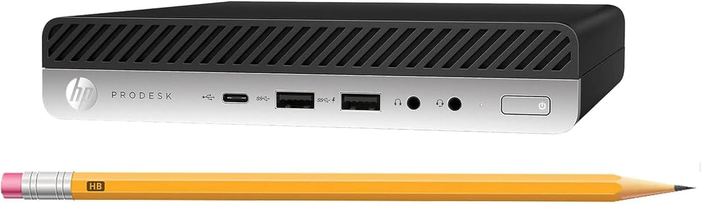 HP Prodesk 600 G3 Mini Desktop Computer PC, Intel 7th Gen Core 7100T 3.4GHz, 8GB RAM, 256GB SSD, Wired RGB Keyboard, WiFi, Bluetooth, Windows 11 Pro Desktop (Renewed)