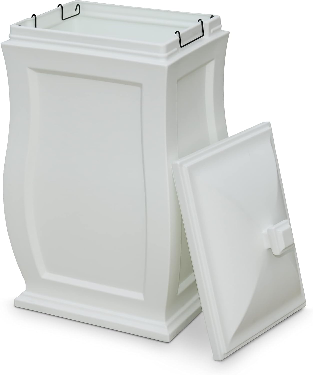 Mayne Mansfield Multi-Purpose Storage Bin - 20in x 20in x 38in - 45 Gallons of Storage Capacity - Polyethylene (5861-W)