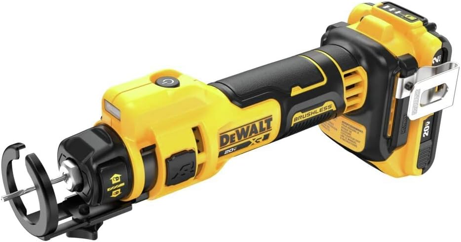 DEWALT 20V MAX Drywall Cutting Tool, Cut Out Tool, 2 Batteries and Charger Included (DCE555D2)