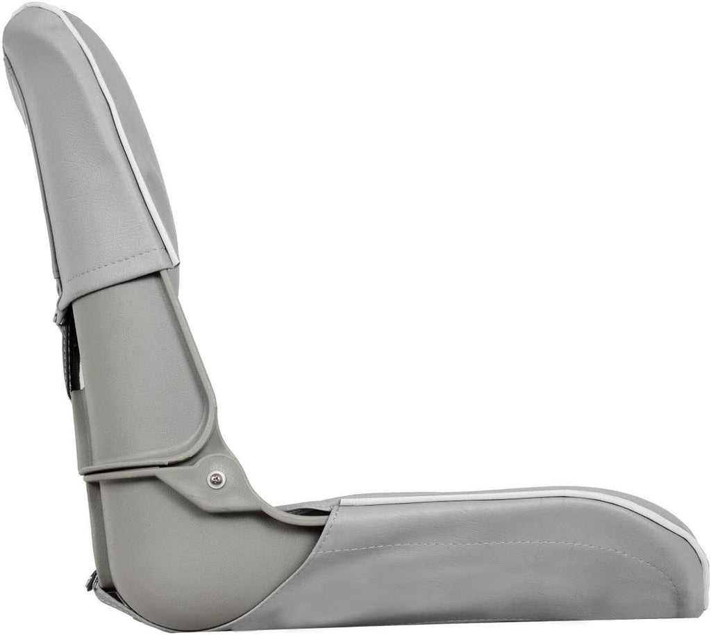 Oceansouth Skipper folding boat seat (Grey/White) seat boat fishing seats canoe with back support paddleboard kayak cushion covers waterproof cushions swivel bobber jon bass accessories mount base