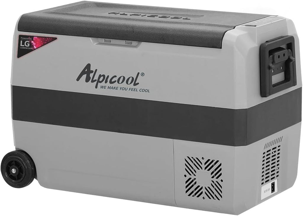 Alpicool LGT50 Dual Temperature Control 12 Volt Refrigerator 53 Quart Portable Car Fridge Freezer (-4°F~68°F) for Truck, RV, Boat, Camping and Travel