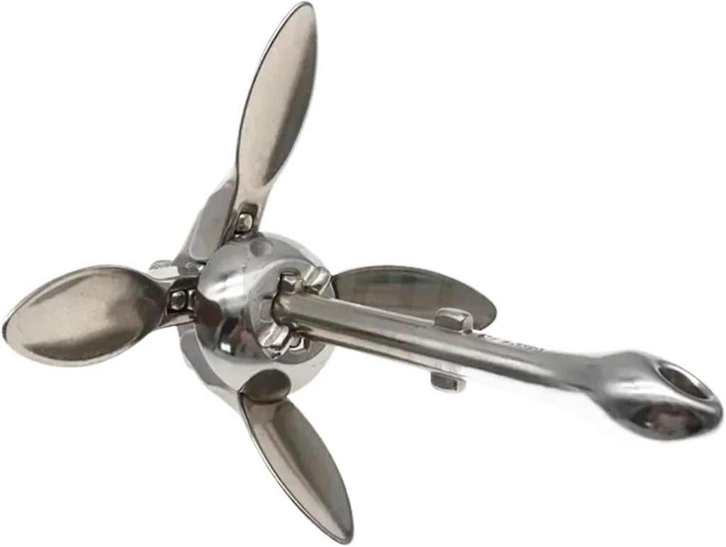 Folding Anchor, 1.5 KG/0.7KG Docking Hardware Boat Folding Grapnel Anchor,for Small Boats Canoe Paddle Boards