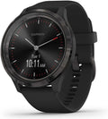 Garmin vivomove 3, Hybrid Smartwatch with Real Watch Hands and Hidden Touchscreen Display, Black