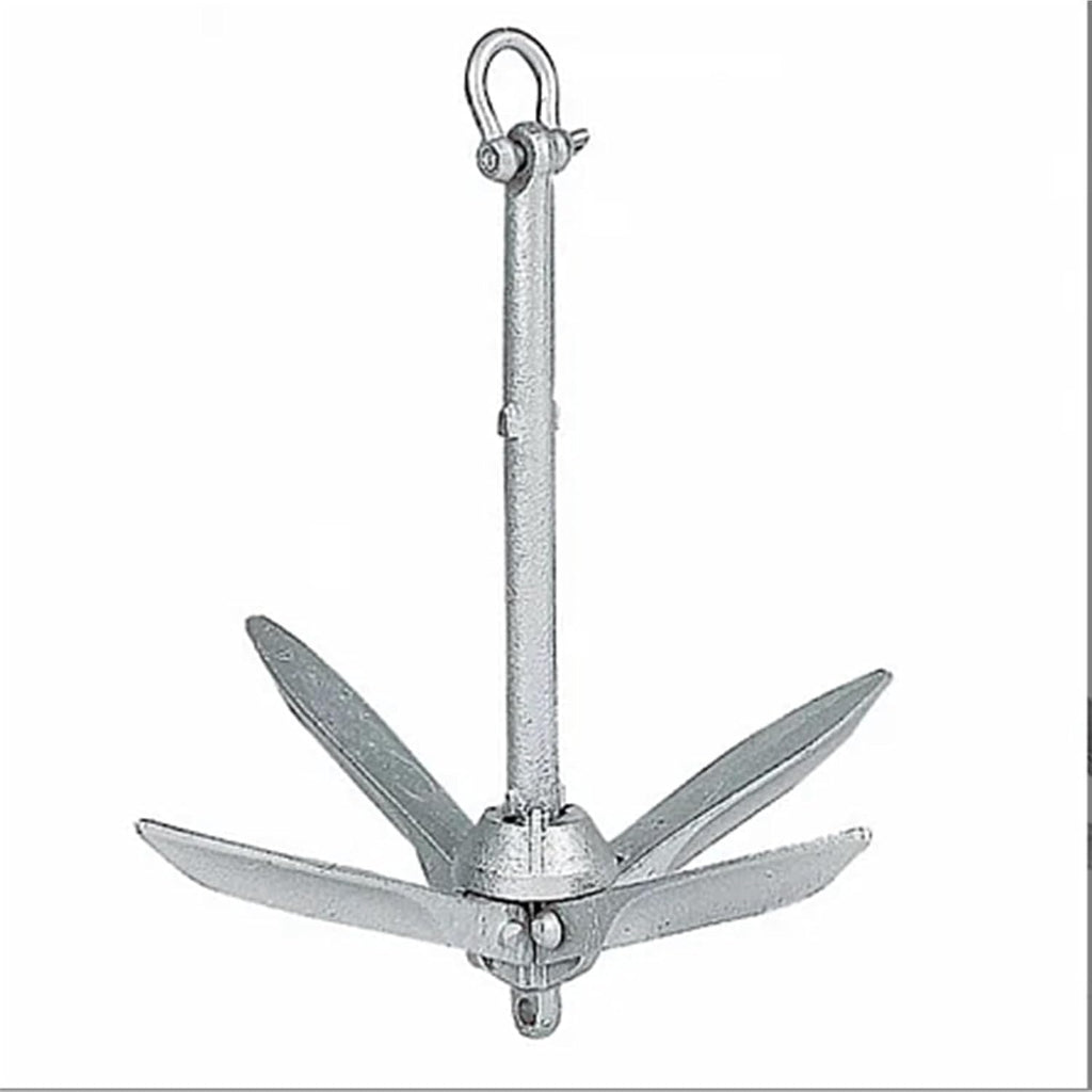 Folding Anchor, Carbon Steel Inflatable Boat Galvanized Folding Anchor,for Small Boats Canoe Paddle Boards