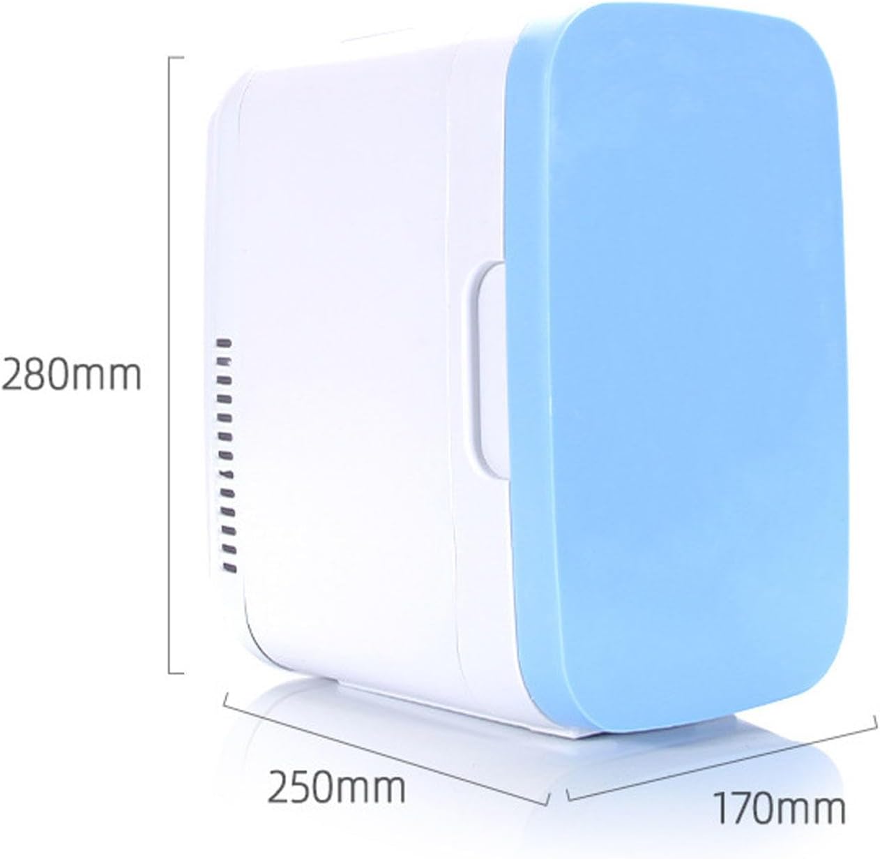 Mini Car Refrigerator 8 Liter Capacity Portable Electric Cooler Warmer 12V Fast Cooling Portable Car Fridge for Car, RV, Camping, Travel, Fishing Outdoor,White