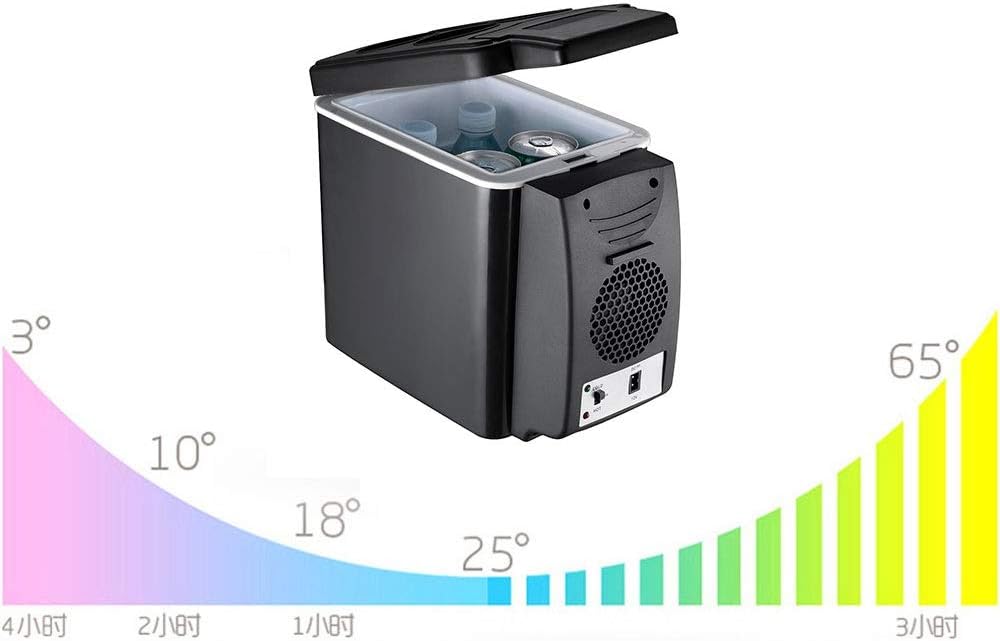 6L Mini Car Fridge Cooler Warmer 2 in 1 Multi-function 12V Travel Refrigerator Portable Electric Icebox Cooler Box Freezer