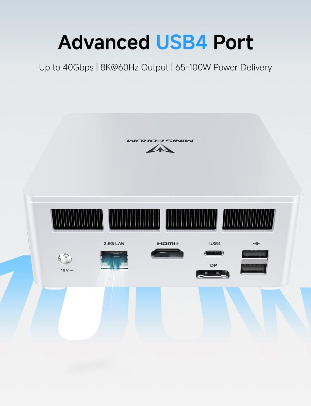 MINISFORUM UM870 Slim Mini PC AMD Ryzen 7 8745H 8C/16T Desktop Computer 32GB RAM 512GB SSD, HDMI/DP/USB4 8K@60Hz Output, 1X 2.5G RJ45 Port, 4X USB Port, Dual Band WiFi, AMD Radeon 780M Graphics