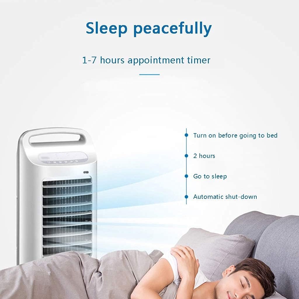 Cooling Fan Cooling Fan Household Cooling Fan Water Cooling Fan Single Cooling Electric Fan Air Humidifier Removable Fan (Colour: White Size: 30 x 30 x 77 cm) (White 30 x 30 cm)