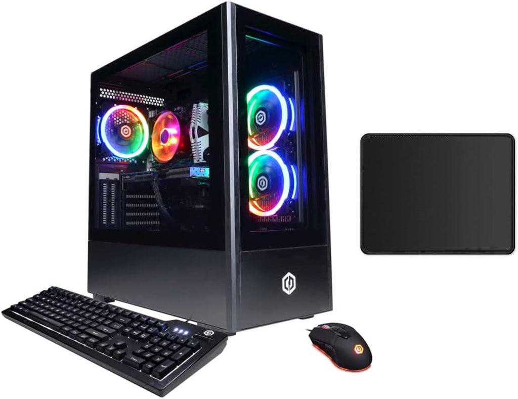 CyberpowerPC Gamer Xtreme Gaming Desktop Computer | Intel Core i7-11700F | RTX 3060 Ti | 16GB DDR4 | 500GB SSD+1TB HDD | Include Mouse and Keyboard | Win11 | with Mouse Pad Bundle