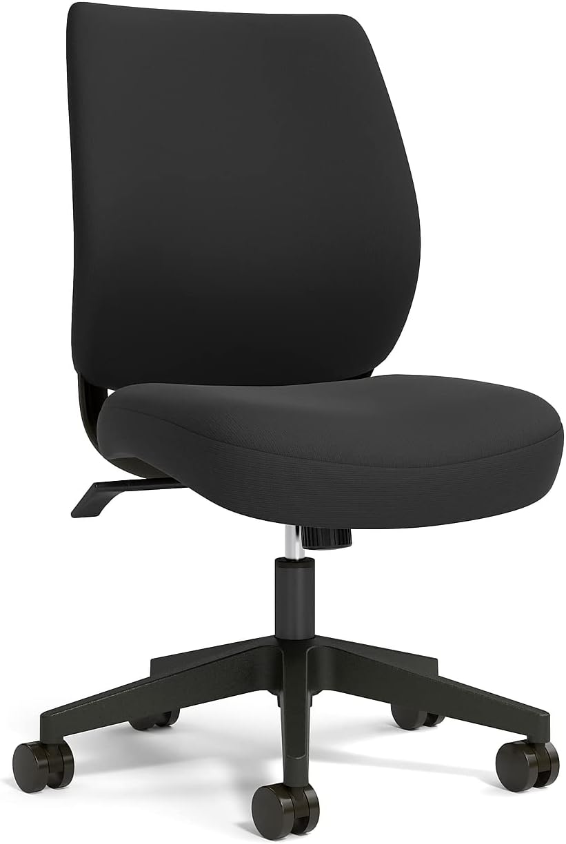 Staples Ergonomic Task Chair, Fabric, Black