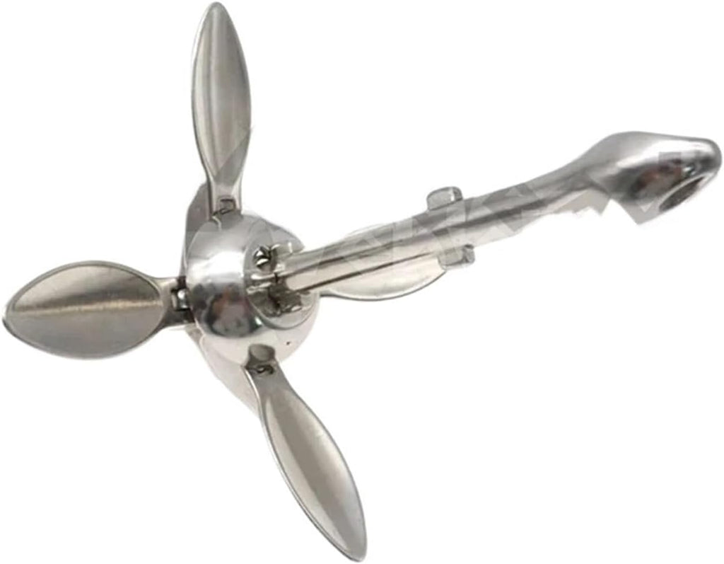 Folding Anchor, 1.5KG Folding Anchor Grapnel Boat for Small Craft and Dinghies Collapsible,for Small Boats Canoe Paddle Boards