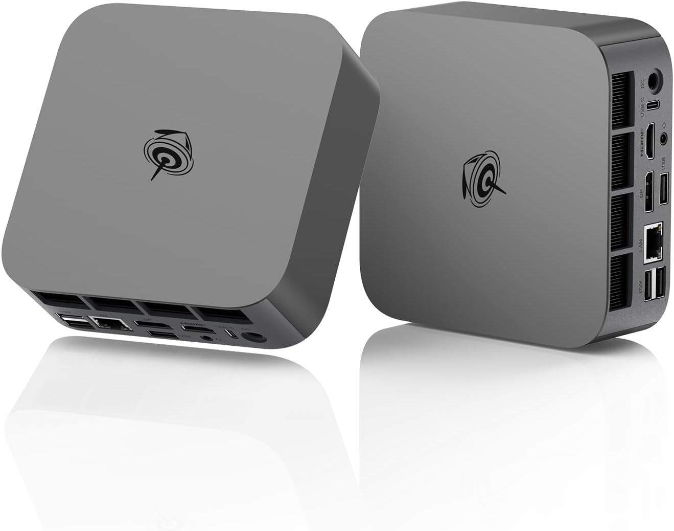Beelink SER9 Mini PC with Ryzen 7 H 255(8C/16T up to 4.9GHz), 32GB LPDDR5X+1TB Pcle4.0 SSD,WIFI-6/BT5.2/2.5G LAN, Mini Gaming PC Support HDMI 2.1+DP 2.1+USB4 Triple-Display Output -Silver