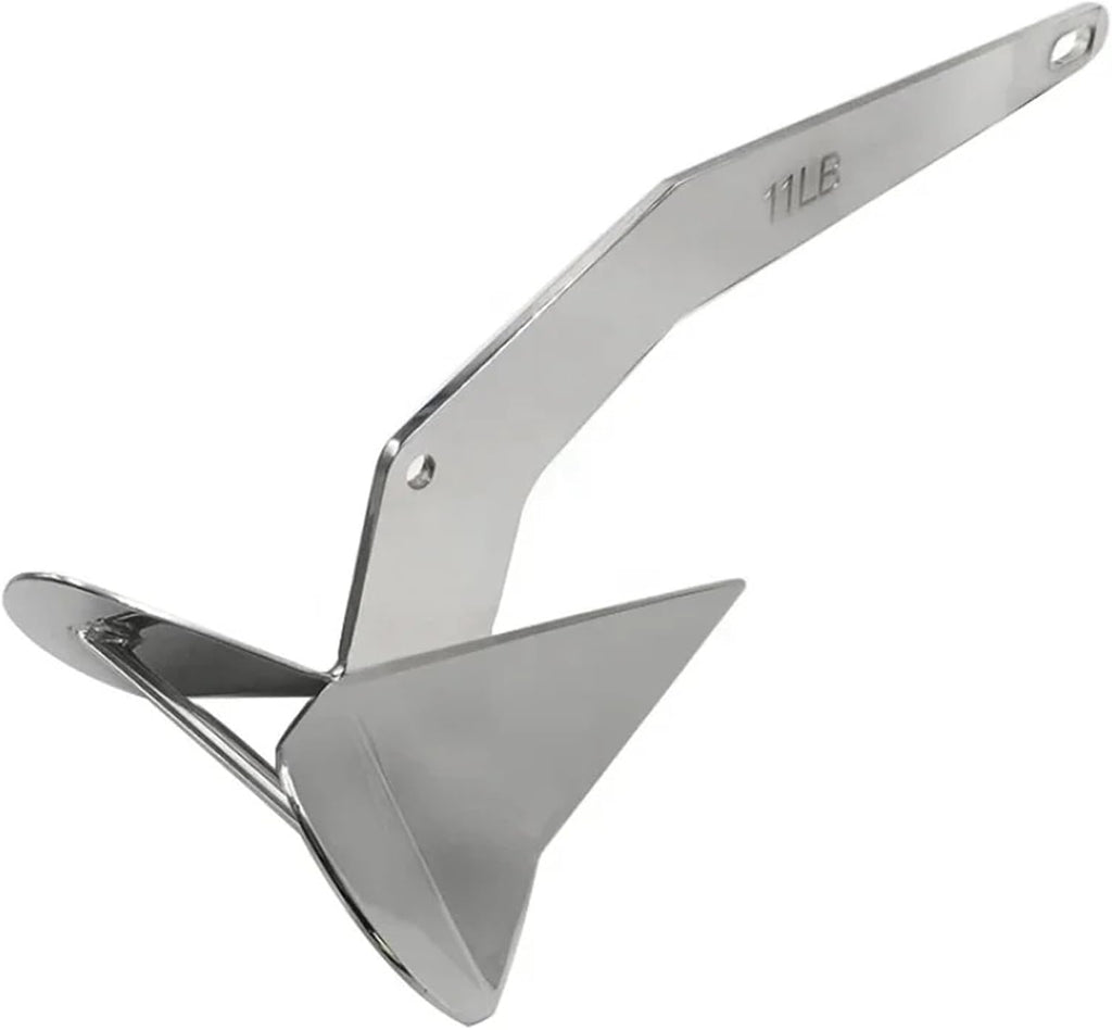 Folding Anchor, Boat Anchor High Polished Marine Accessories 316 Stainless Steel Hardware,for Small Boats Canoe Paddle Boards