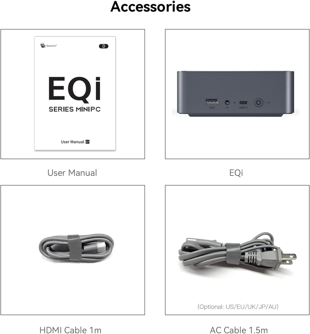 Beelink Mini PC, EQi12 Mini Computers Intel i5-1235U(Up to 4.4GHz) 10C/12T, Micro PC 32GB DDR4 RAM 1TB M.2 NVMe SSD, Desktop Computer 4K@60Hz/HDMI&DP/WiFi6/BT5.2/Gigabit Ethernet/HTPC/W-11 Pro