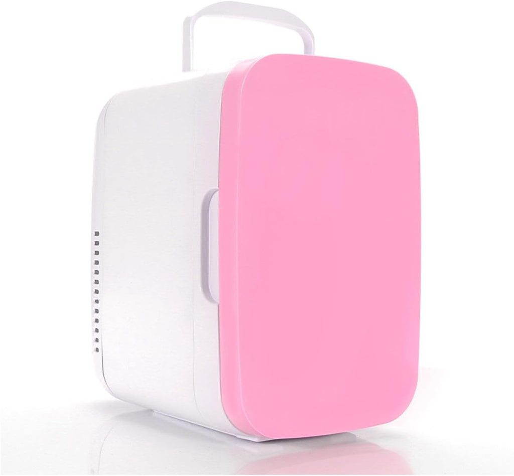 Mini Car Refrigerator 8 Liter Capacity Portable Electric Cooler Warmer 12V Fast Cooling Portable Car Fridge for Car, RV, Camping, Travel, Fishing Outdoor,Pink