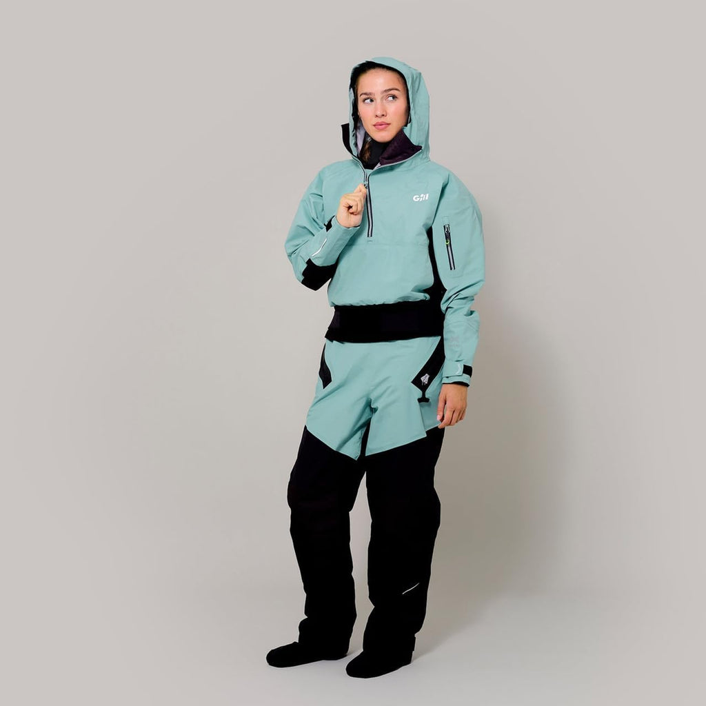 Gill Womens Verso Drysuit - Fully Taped & Waterproof for Watersports Dinghy, Sailing, Kayaking, Canoeing, SUP, Paddleboard