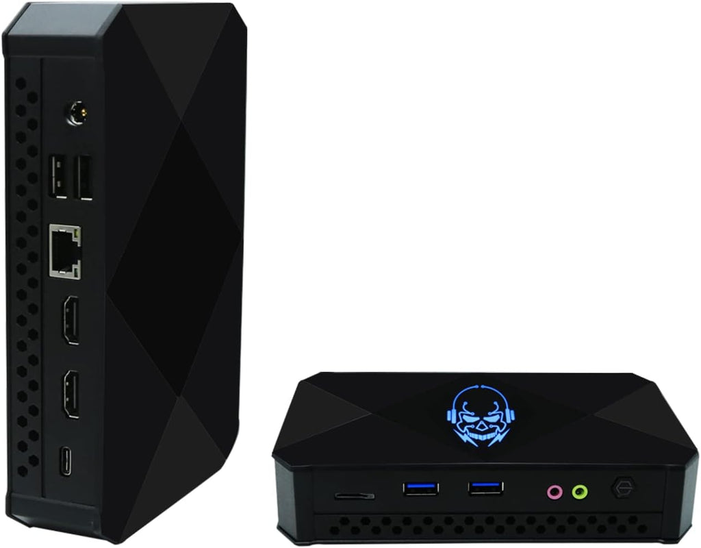 Desktop Mini PC Intel Celeron-J4125 4-Core 4-T Processor 8GB DDR4 512GB SSD Light Gaming Small Computer Pre-Installed Windows 11 Pro 4K HD 24h/7d Fanless Grade