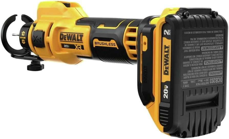 DEWALT 20V MAX Drywall Cutting Tool, Cut Out Tool, 2 Batteries and Charger Included (DCE555D2)