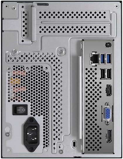 ASRock DeskMeet X300 Mini PC Barebone Kit – AMD AM4 Socket, Supports Ryzen 5000/4000/3000G CPUs, DDR4-3200MHz, PCIe 3.0 x16, Dual M.2, USB 3.2 Gen2 Type-C, 500W PSU (No CPU/RAM/Storage Included)