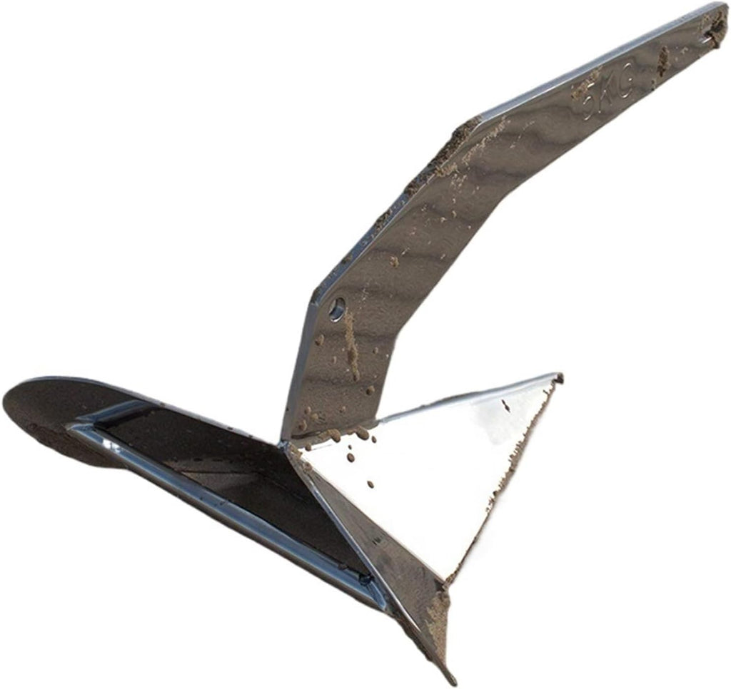 Folding Anchor, 316 Stainless Steel Triangular Anchor Yacht Ship Mirror Polished,for Small Boats Canoe Paddle Boards