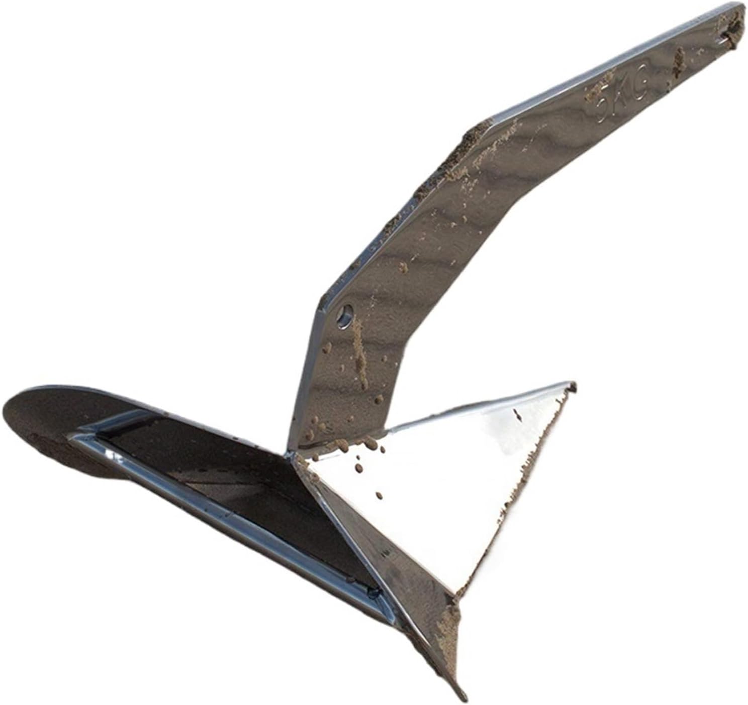 Folding Anchor, 316 Stainless Steel Triangular Anchor Yacht Ship Mirror Polished,for Small Boats Canoe Paddle Boards