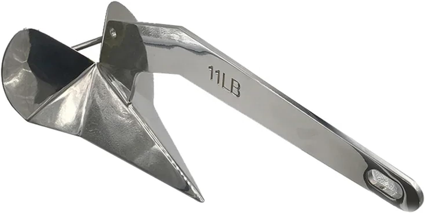 Folding Anchor, 3kg 316 Stainless Steel Polishing Boat Marine Anchors Anchor,for Small Boats Canoe Paddle Boards