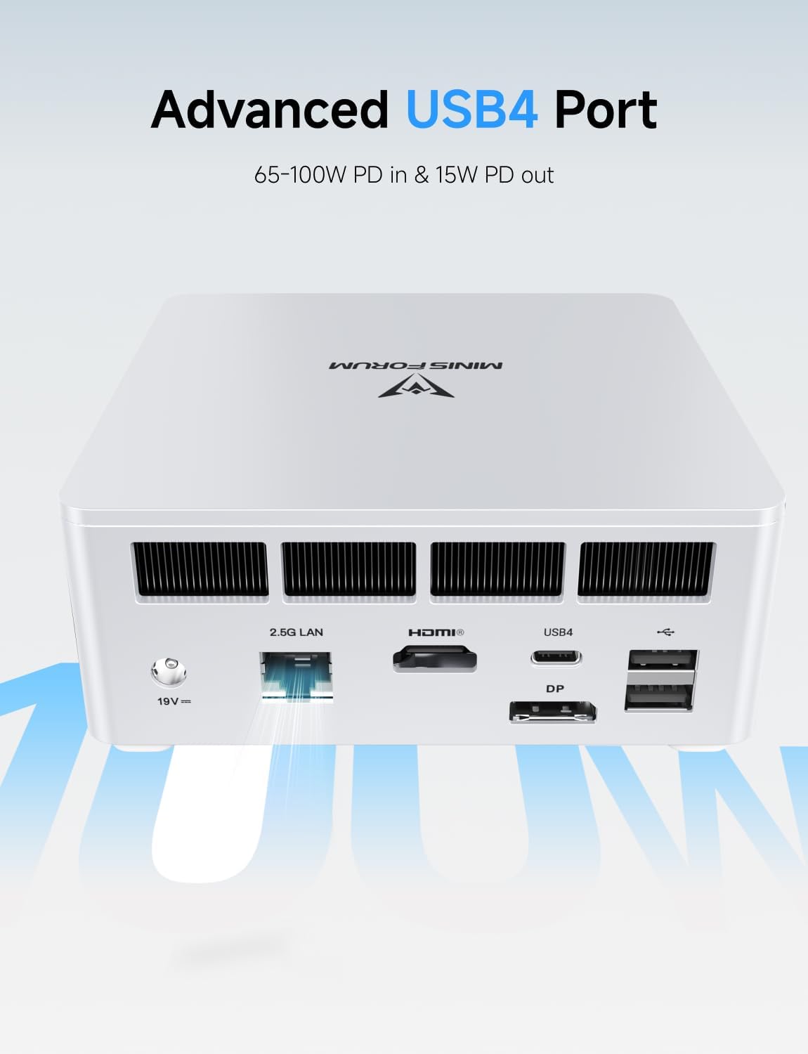 MINISFORUM Mini PC UM750L Slim AMD Ryzen 5 7545U 32GB RAM 1TB SSD Desktop PC, HDMI|DP|USB4 Video Outputs, 2.5G LAN Port, WiFi 6E+BT5, 4xUSB Port AMD Radeon 740M Graphics Micro Computer