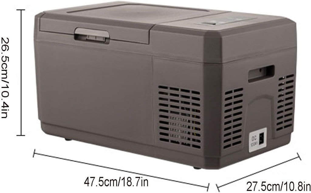 12V/24V Car Refrigerator, Portable Electric Car Cooler Freezer 9 Liter Capacity 220V Compressor Car Fridge for Car Camping, RV,Truck,Vehicles,Travel and Home Use