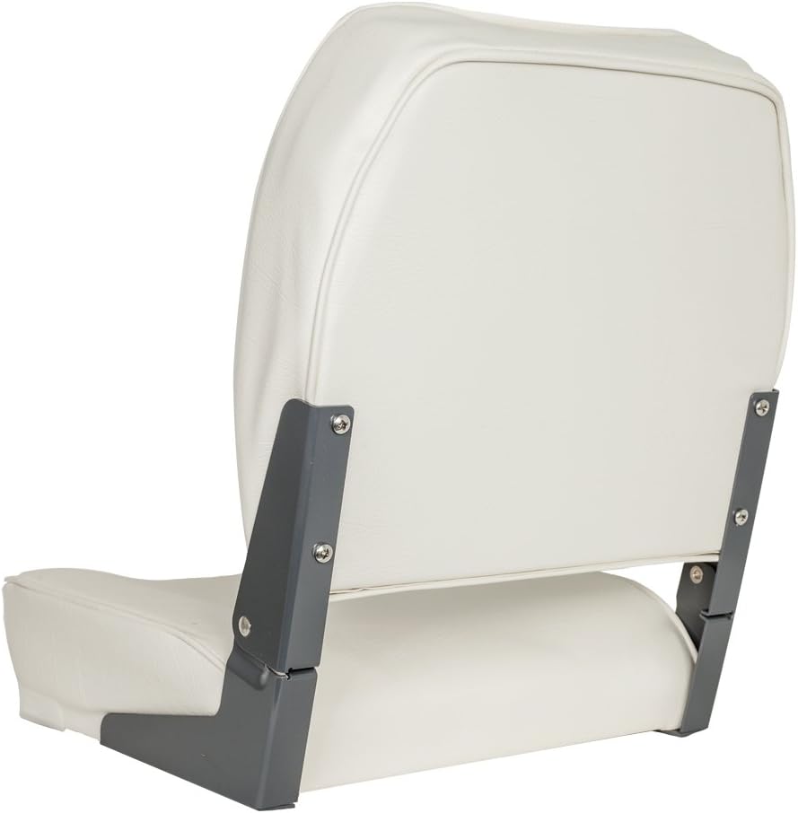 Oceansouth Deluxe folding boat seat (White) fishing folding chair accessories kayak boat seats seat covers back pack canoe paddle board waterproof cushions boating swivel chairs jon bench