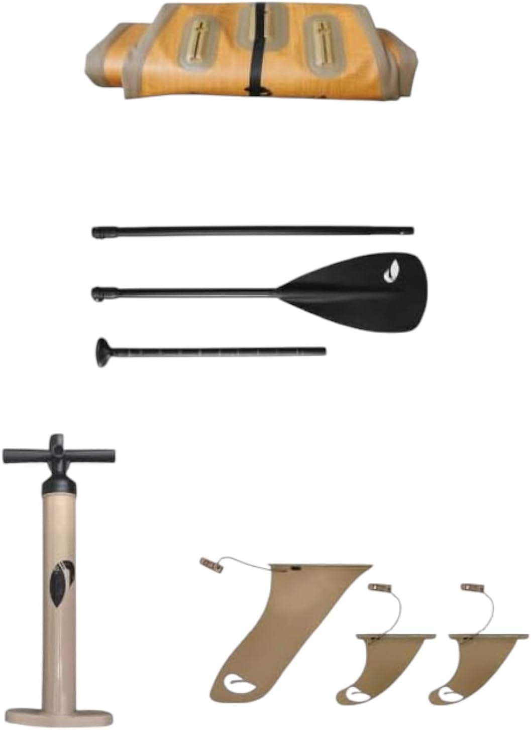 Paddle North Play Inflatable SUP Includes Pump, Adjustable Paddle, 3 Fins, and Shoulder Strap - 9 ft 11 in Lightweight and for All Skill Levels