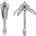 Folding Anchor, 0.7KG/1.5KG Grapnel Anchor Marine Rope and Buoy Boat,for Small Boats Canoe Paddle Boards