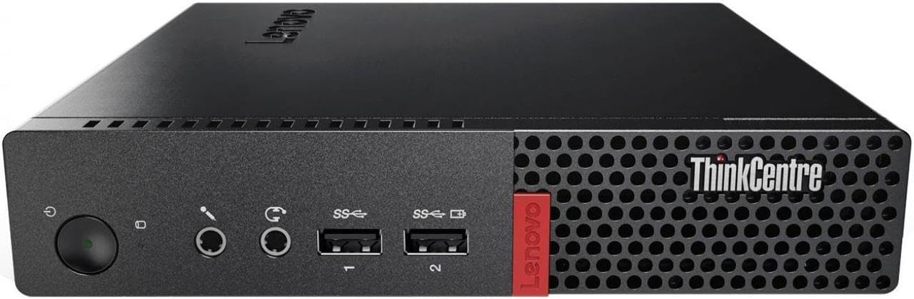 Lenovo ThinkCentre M910q Tiny Desktop Computer mini PC, Intel Core i5-6500T, 8 GB RAM, 250 GB SSD, Keyboard & Mouse, Windows 11 Pro (Renewed)