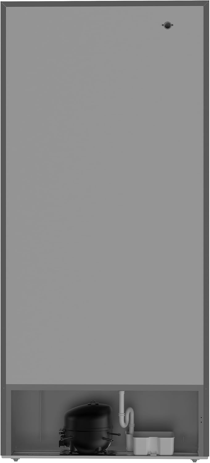 Hamilton Beach Frost-Free Top-Mount 2-Door Apartment Size Refrigerator, Stainless Steel, 18 cu. ft.