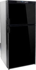 RecPro RV Refrigerator 6.3 Cubic Feet Gas and Electric | Black or Stainless Finish | 110V / 12V / Propane Gas | (Black Finish)