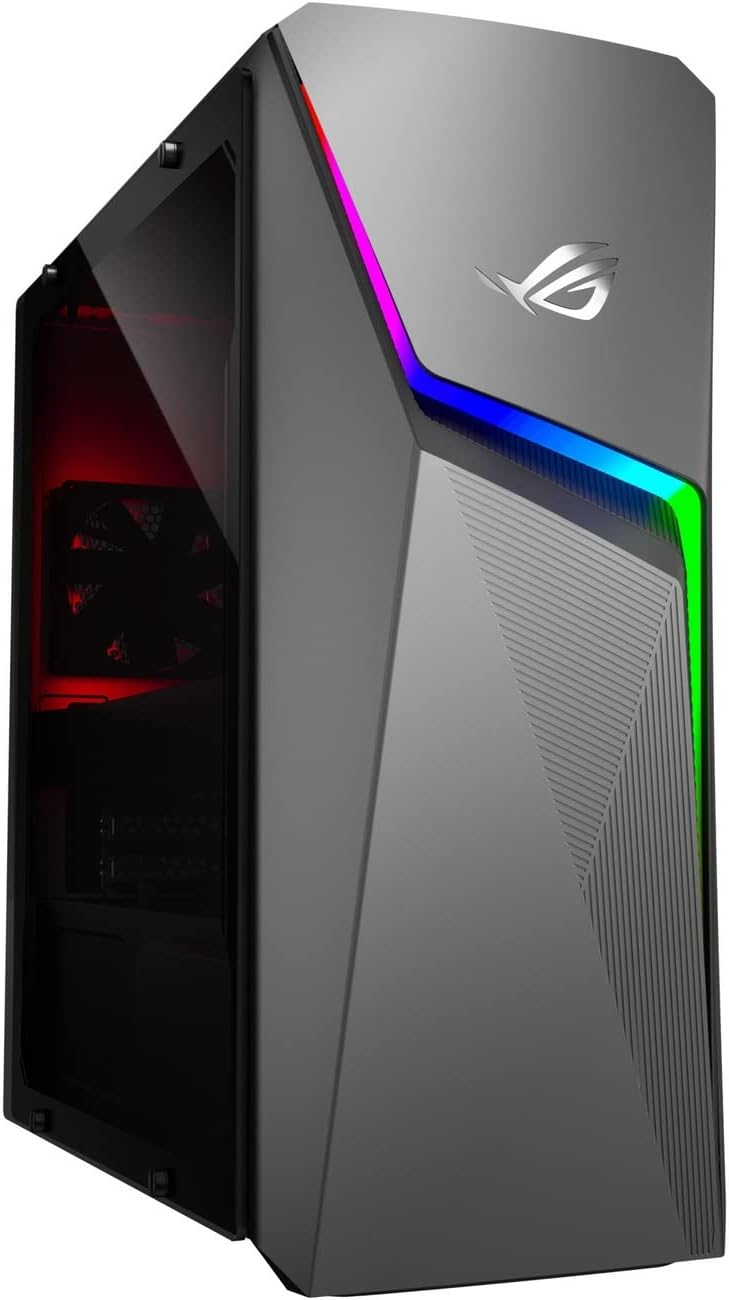 ASUS 2022 ROG Strix GL10 Gaming Desktop, AMD Ryzen 5 3600X 6-Core Processor, NVIDIA GeForce GTX 1660 Ti Graphics, 16GB RAM, 512GB PCIe NVMe SSD, 2 x HDMI, 2 x DisplayPort, WiFi, Windows 11 Home