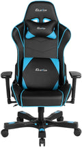 Clutch Chairz - Ergonomic Gaming Chair, Video Game Chairs, Office Chair, High Chair and Lumbar Pillow for Computer Desk – Colour: Black/Blue - Crank Series.