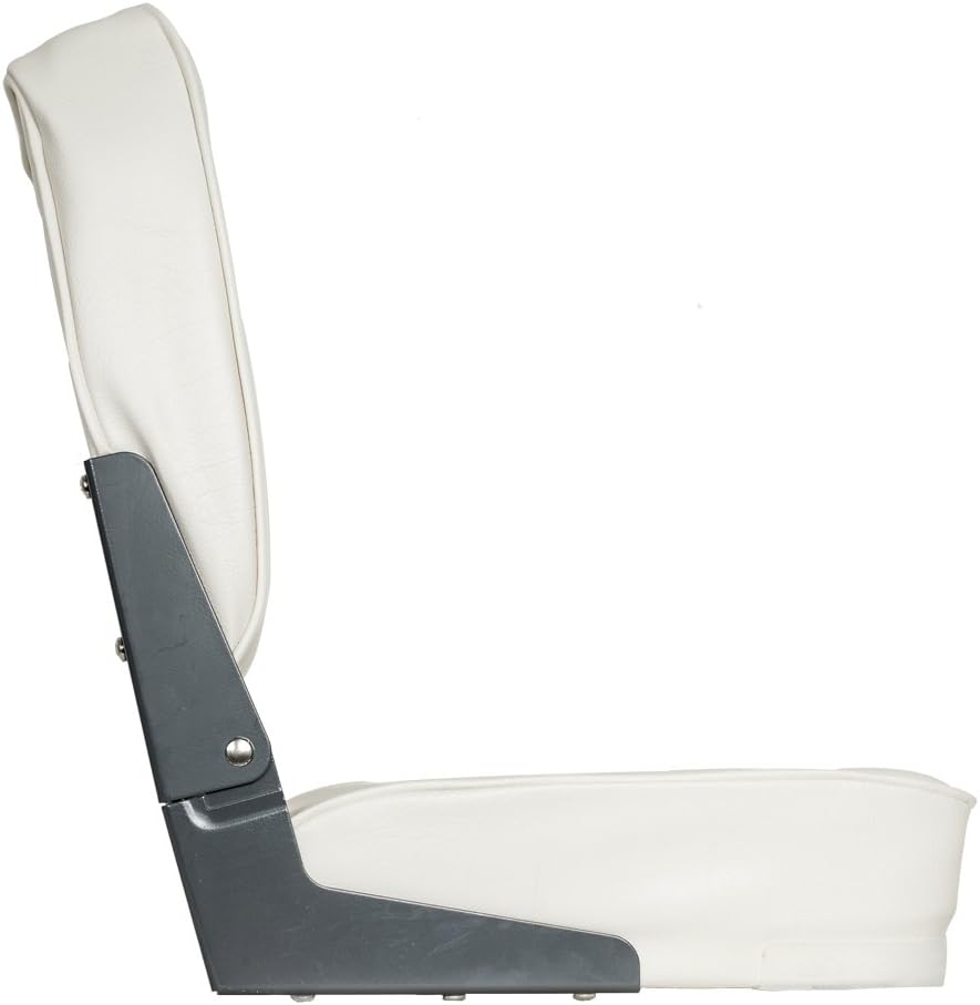 Oceansouth Deluxe folding boat seat (White) fishing folding chair accessories kayak boat seats seat covers back pack canoe paddle board waterproof cushions boating swivel chairs jon bench