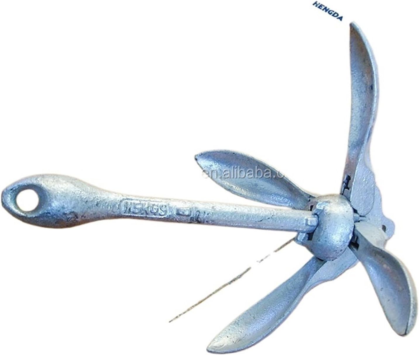 Folding Anchor, Carbon Steel Inflatable Boat Galvanized Folding Anchor,for Small Boats Canoe Paddle Boards