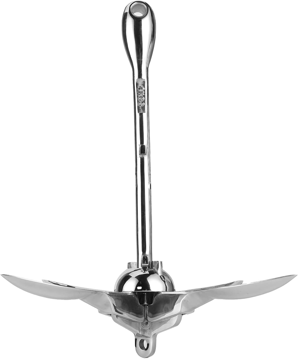 Kayak Anchor, Paddleboard Anchor 8.8lb Grapnels Hardware 316 Stainless Steel Boat Anchor Kit for Marine Yacht Fishing Boat